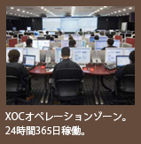 XOCオペレーションゾーン。24時間365日稼働。