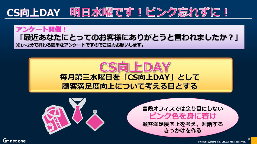 お客様満足度向上活動 2020年度 ネットワンシステムズ