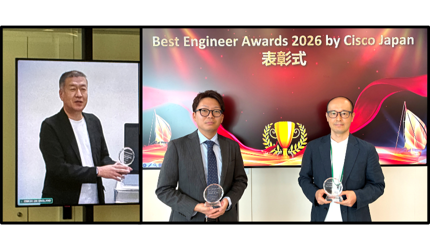 当社エンジニア3名が「Best Engineer Awards 2026 by Cisco Japan」に選出されました（堅田卓一）