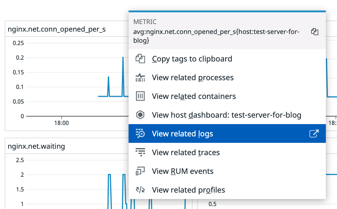 Datadog_trace_log_menu.png